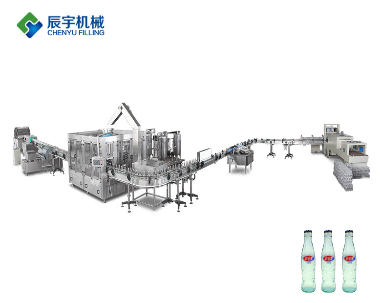 DCGF16-16-5 玻璃瓶盐汽水灌装生产线
