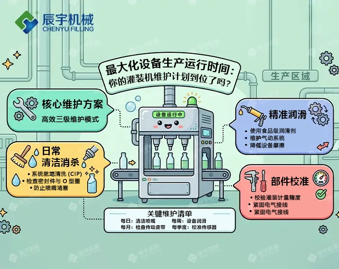 灌装机如何维护？提升设备生产运行时长