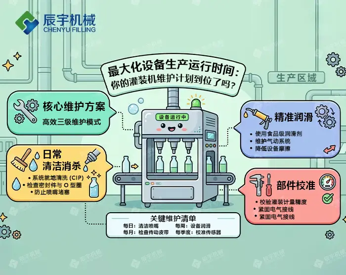 灌装机如何维护？提升设备生产运行时长